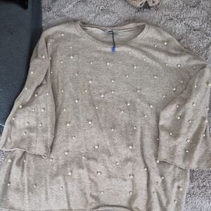 Zara Cream Knit Sweater